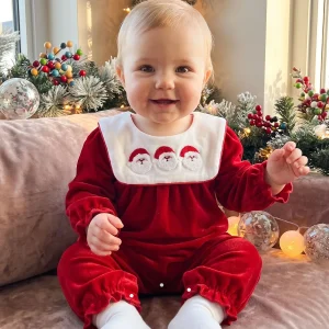 Christmas Romper Tree Santa Embroidery - Thumbnail Image 8