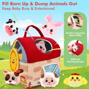 Soft Fabric Farm Barn Toy， - Thumbnail Image 2
