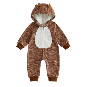 Sleeve-Hood Halloween Deer Long Sleeve Hood Hood Baby Halloween - Thumbnail Image 5