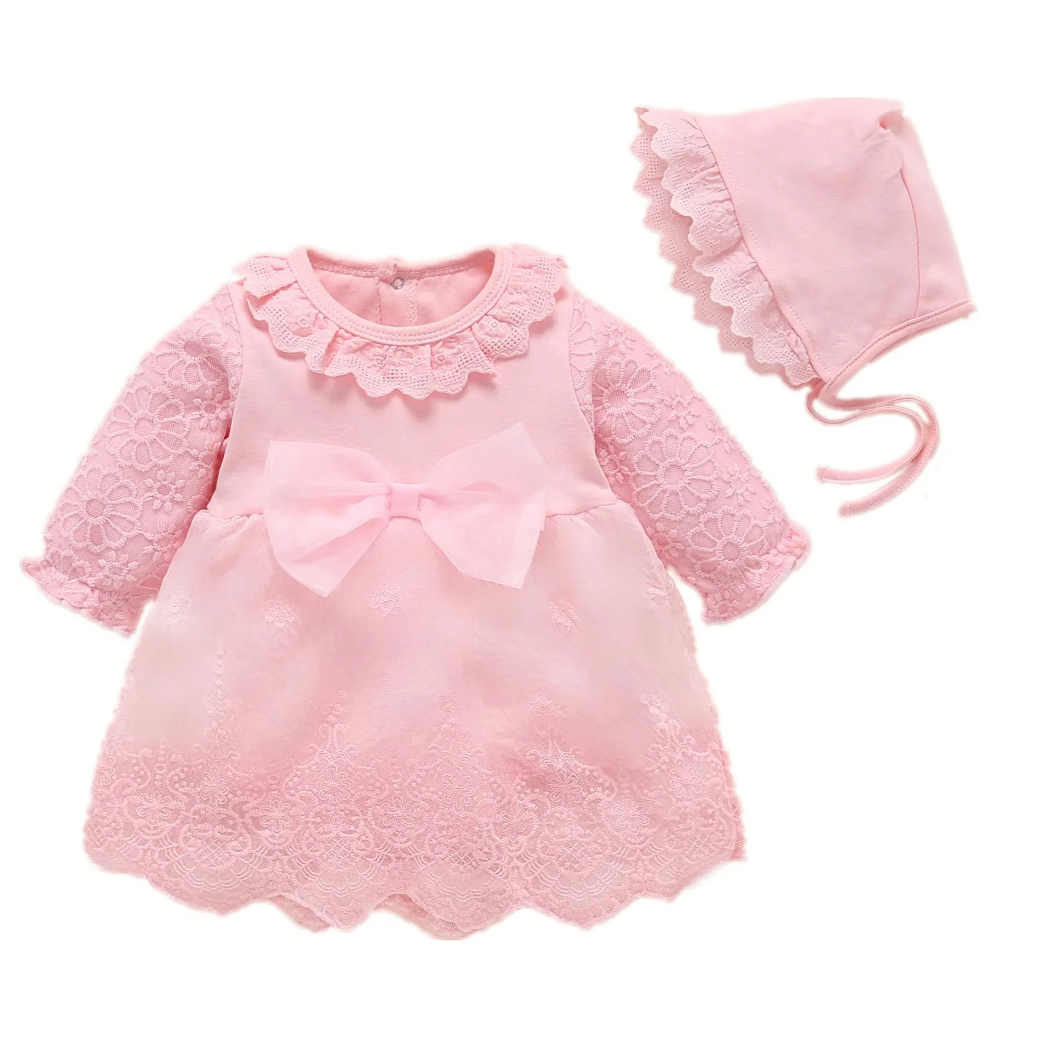New Born Baby Girl Dress Clothes Christening Dress - Image 7