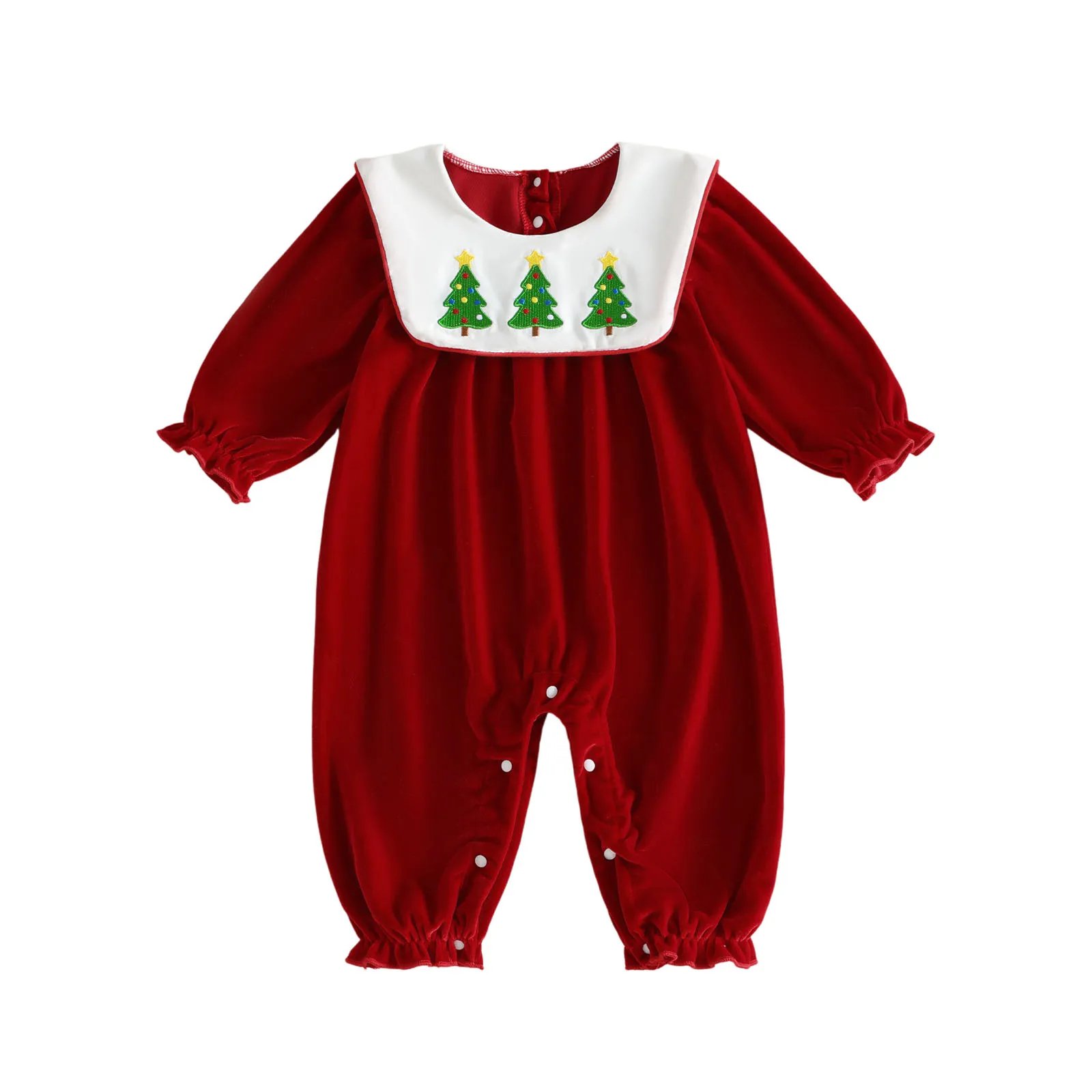 Christmas Romper Tree Santa Embroidery - Image 6