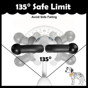 Baby Balance Bike 4‑Wheel Cute Dalmatian Dog Shape Toddler - Thumbnail Image 3