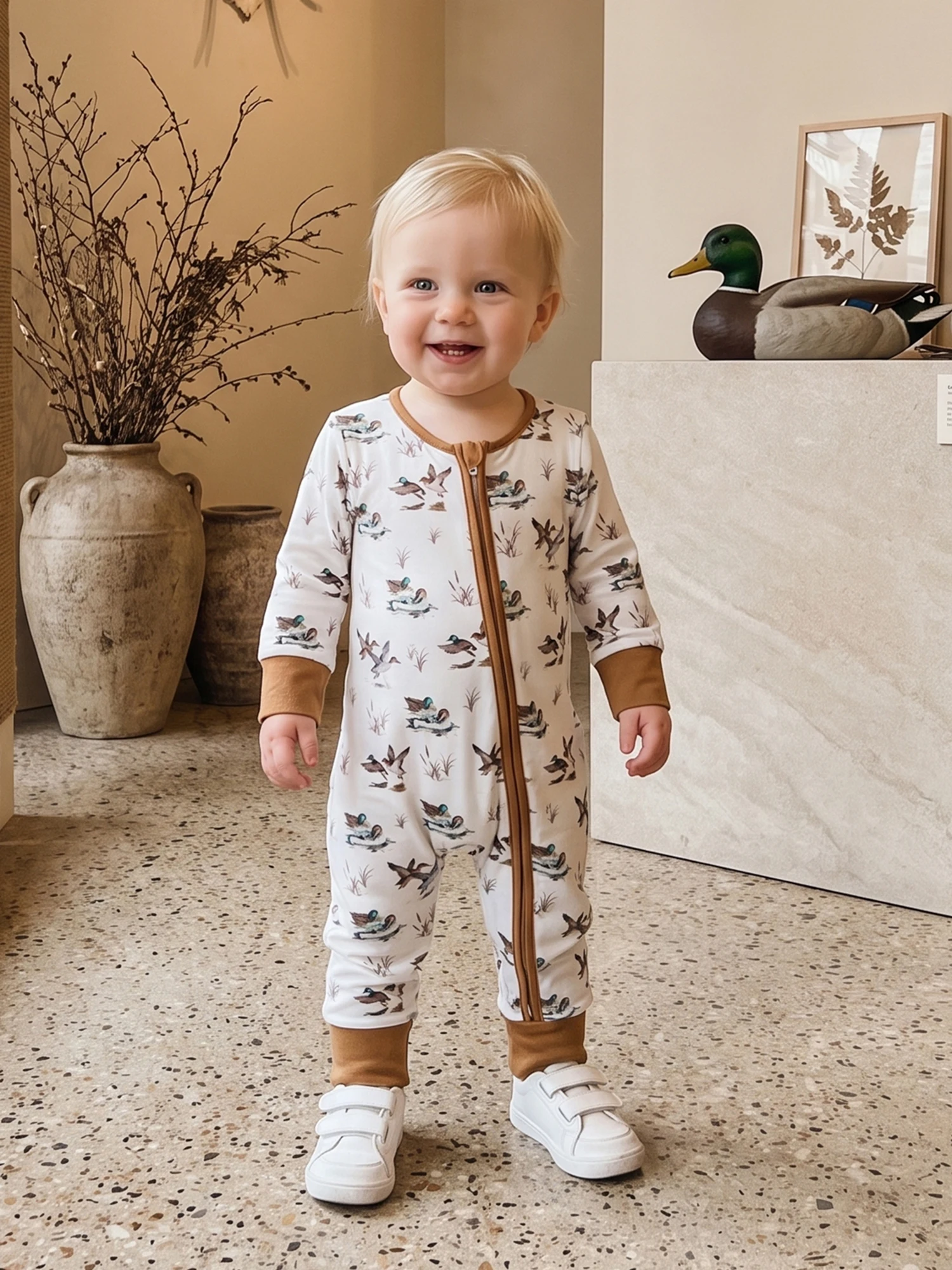 Infant Jumpsuit Duck Fall Mallard - Image 5