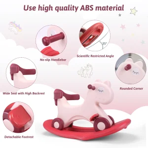 Toddler Rocking Horse Ride‑On Toy - Thumbnail Image 6