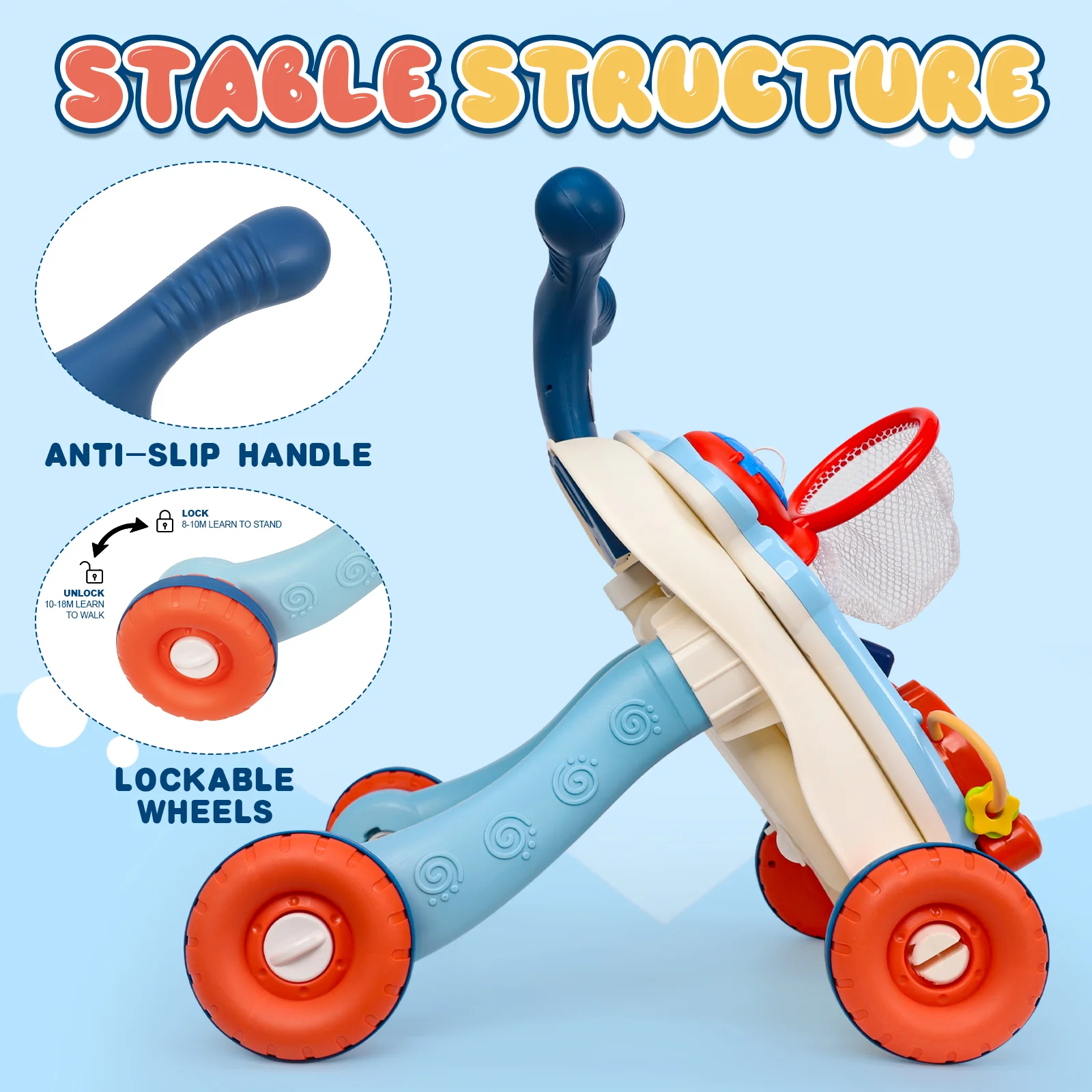 3-in-1 Multifunctional Toddler Walker - Image 5