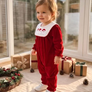 Christmas Romper Tree Santa Embroidery - Thumbnail Image 2