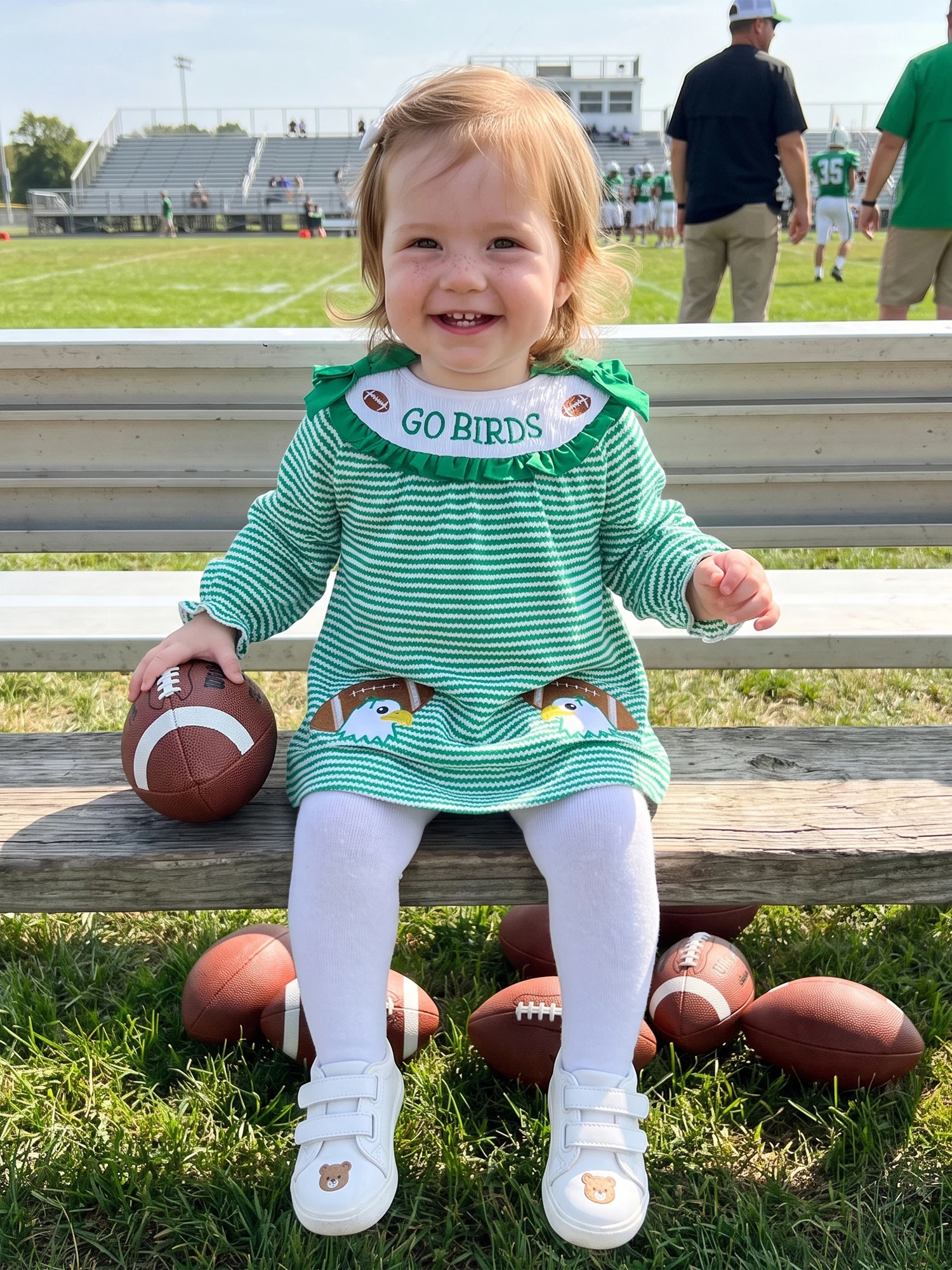 Neck Long Dress Long Dress Letter Toddler-Girl-Fall Girl Rugby Embroidery - Image 1