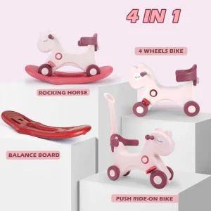 Toddler Rocking Horse Ride‑On Toy - Thumbnail Image 3