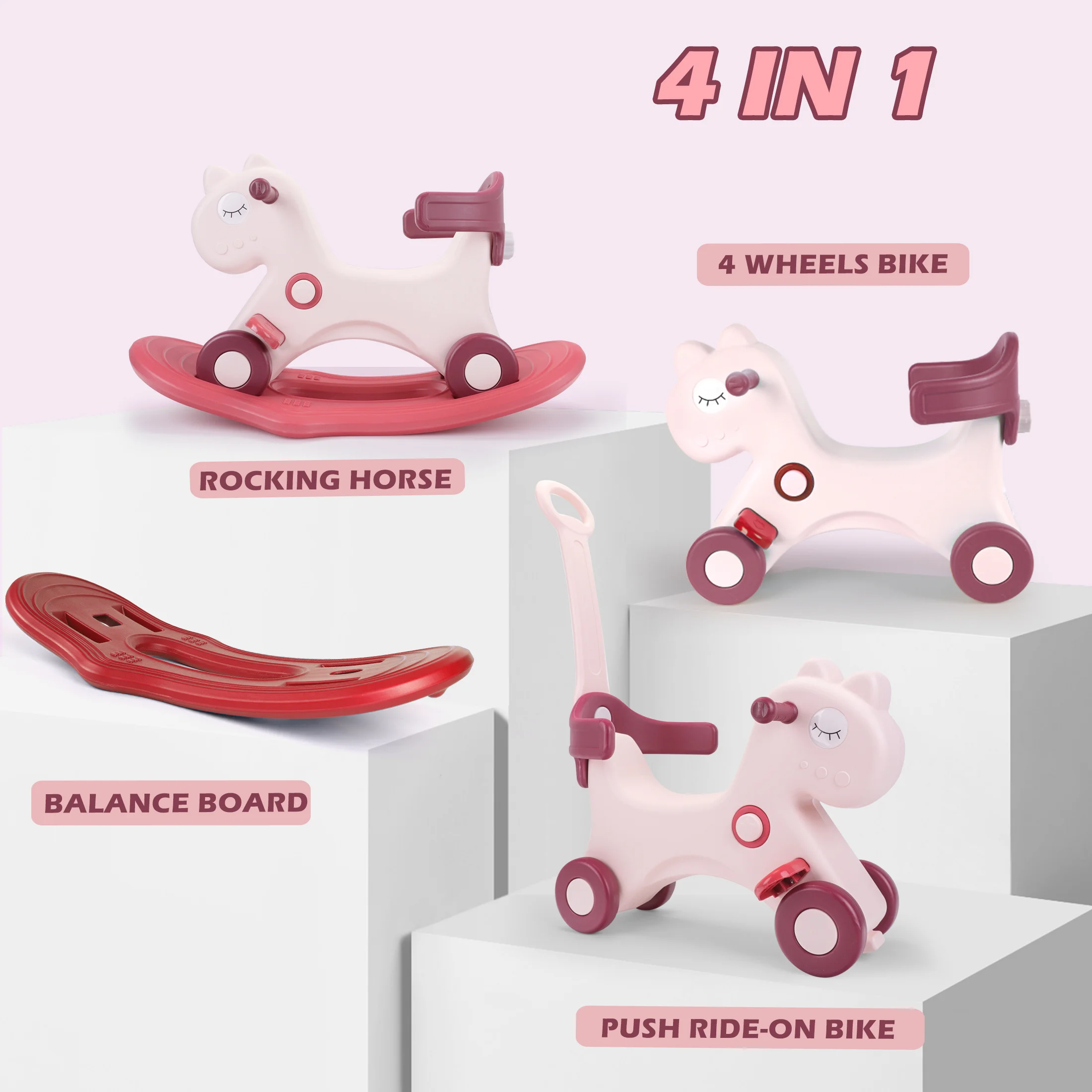 Toddler Rocking Horse Ride‑On Toy - Image 3