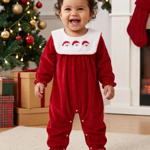 Christmas Romper Tree Santa Embroidery - Thumbnail Image 3