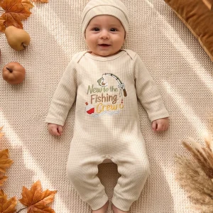 With Beanie Angling Outfit Romper