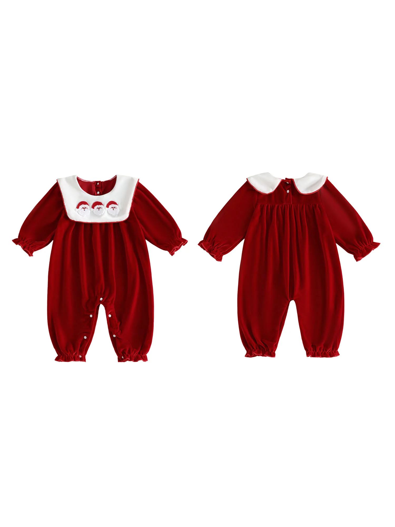 Christmas Romper Tree Santa Embroidery - Image 4