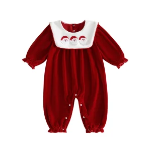 Christmas Romper Tree Santa Embroidery - Thumbnail Image 7