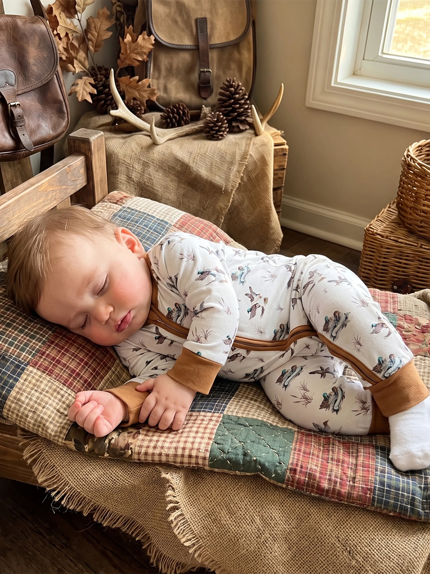 Infant Jumpsuit Duck Fall Mallard - Image 3
