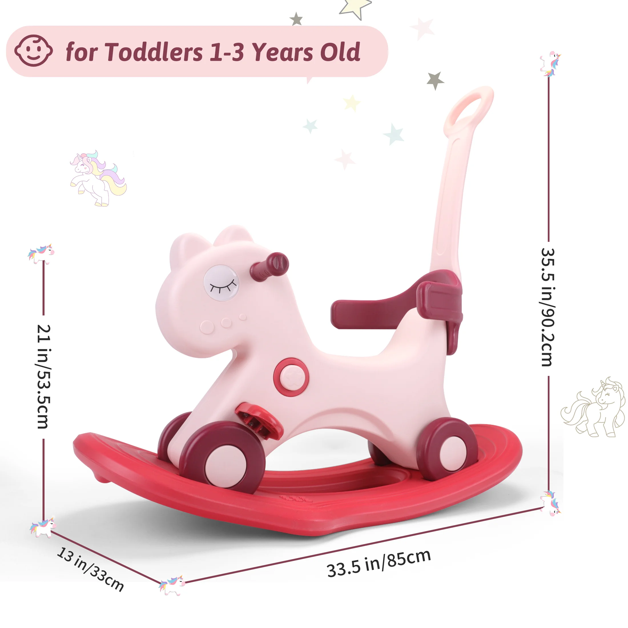 Toddler Rocking Horse Ride‑On Toy - Image 2