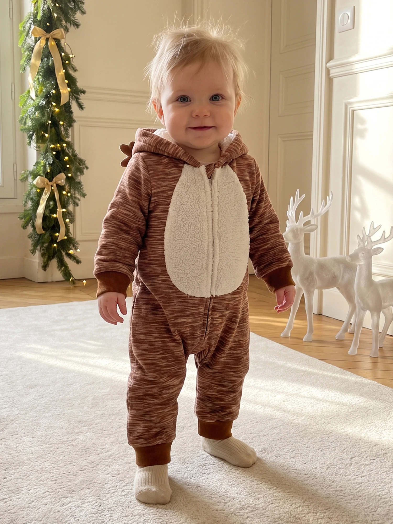 Sleeve-Hood Halloween Deer Long Sleeve Hood Hood Baby Halloween - Image 2