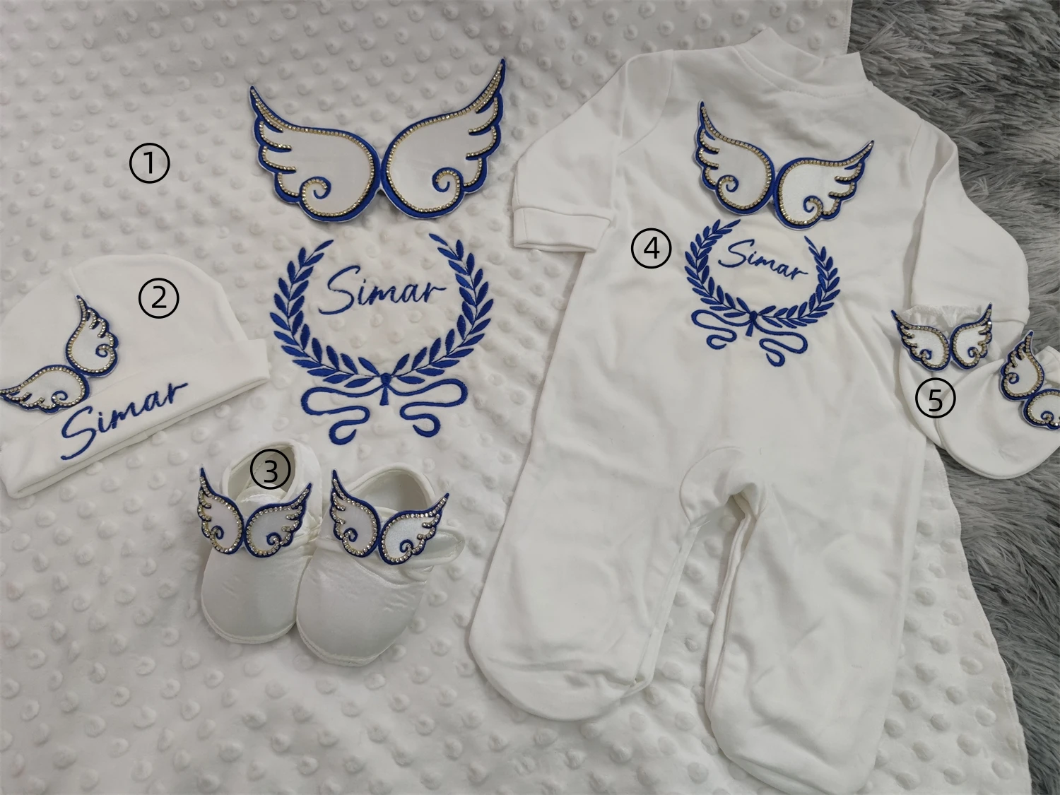 Angel Wings Newborn 5PCS Set - Image 5