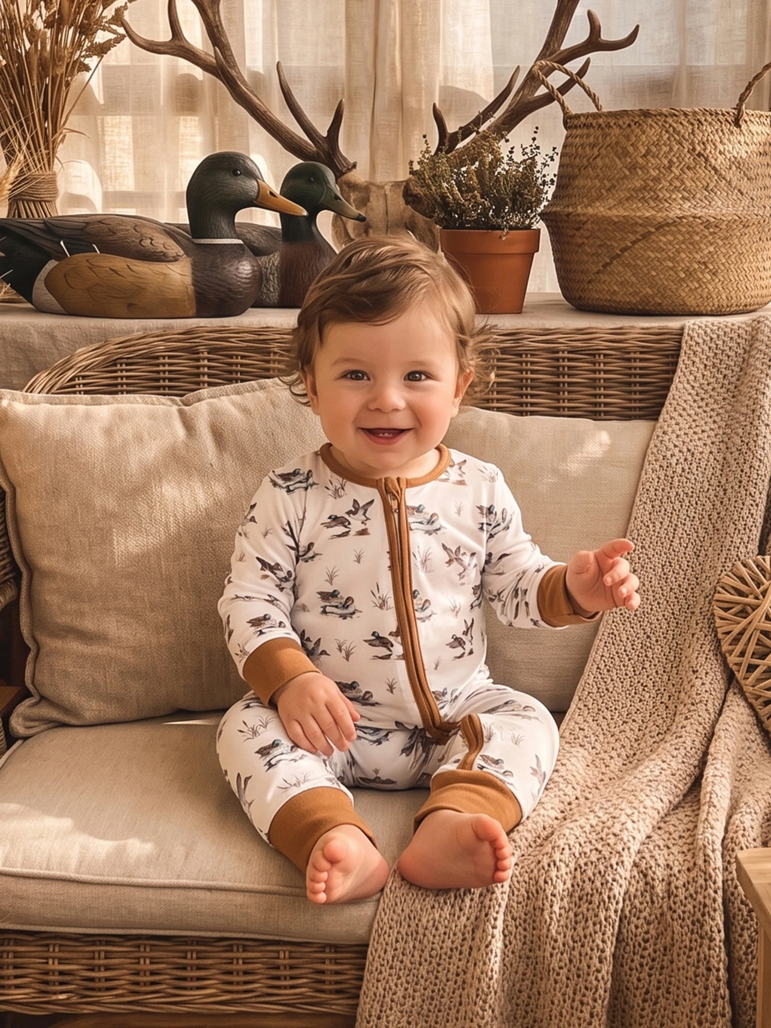 Infant Jumpsuit Duck Fall Mallard - Image 4