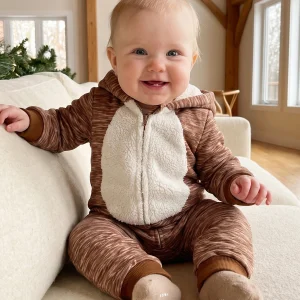 Sleeve-Hood Halloween Deer Long Sleeve Hood Hood Baby Halloween
