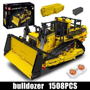 Mould King 15084 Technical Car Toys The APP RC Control D11 Bulldozer Building Block Assembly Truck Brick Set Kids Christmas Gift - Thumbnail Image 7
