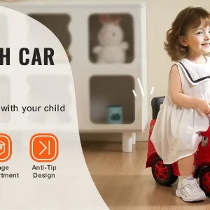 Ride On Push Car Kids Ride On Car with Music Steering Wheel - Thumbnail Image 6