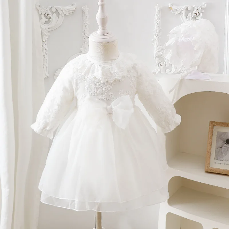 New Born Baby Girl Dress Clothes Christening Dress - Image 12