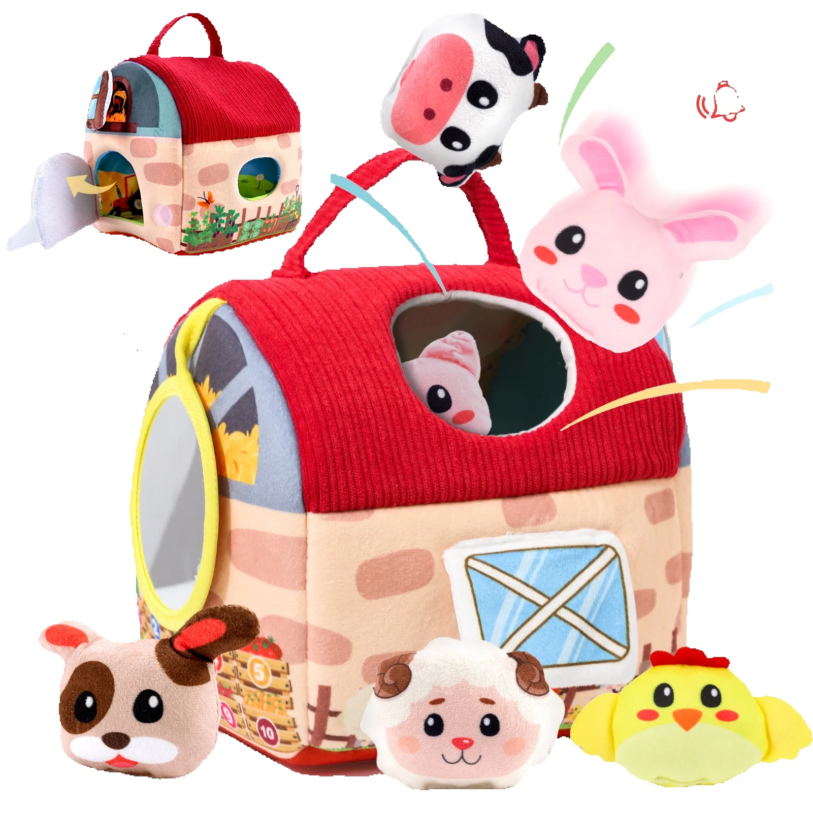 Soft Fabric Farm Barn Toy， - Image 4