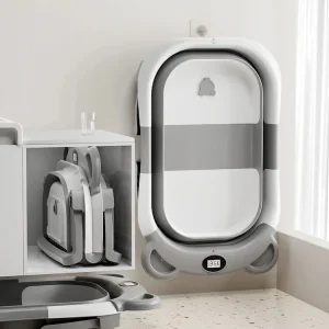 Newborn Collapsible Baby Bathtub Portable Travel Tub - Thumbnail Image 3