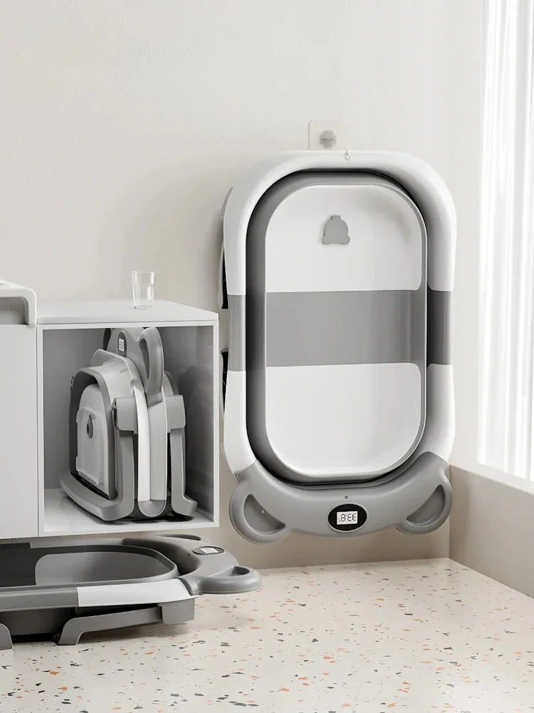Newborn Collapsible Baby Bathtub Portable Travel Tub - Image 3