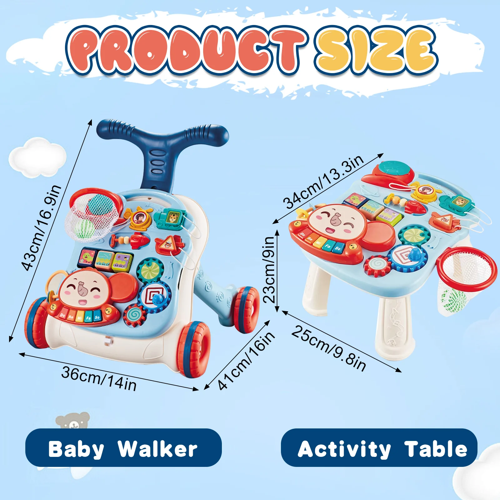 3-in-1 Multifunctional Toddler Walker - Image 2