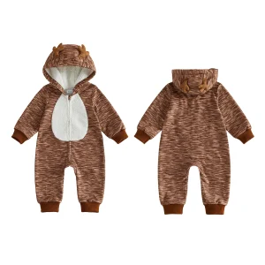 Sleeve-Hood Halloween Deer Long Sleeve Hood Hood Baby Halloween - Thumbnail Image 3