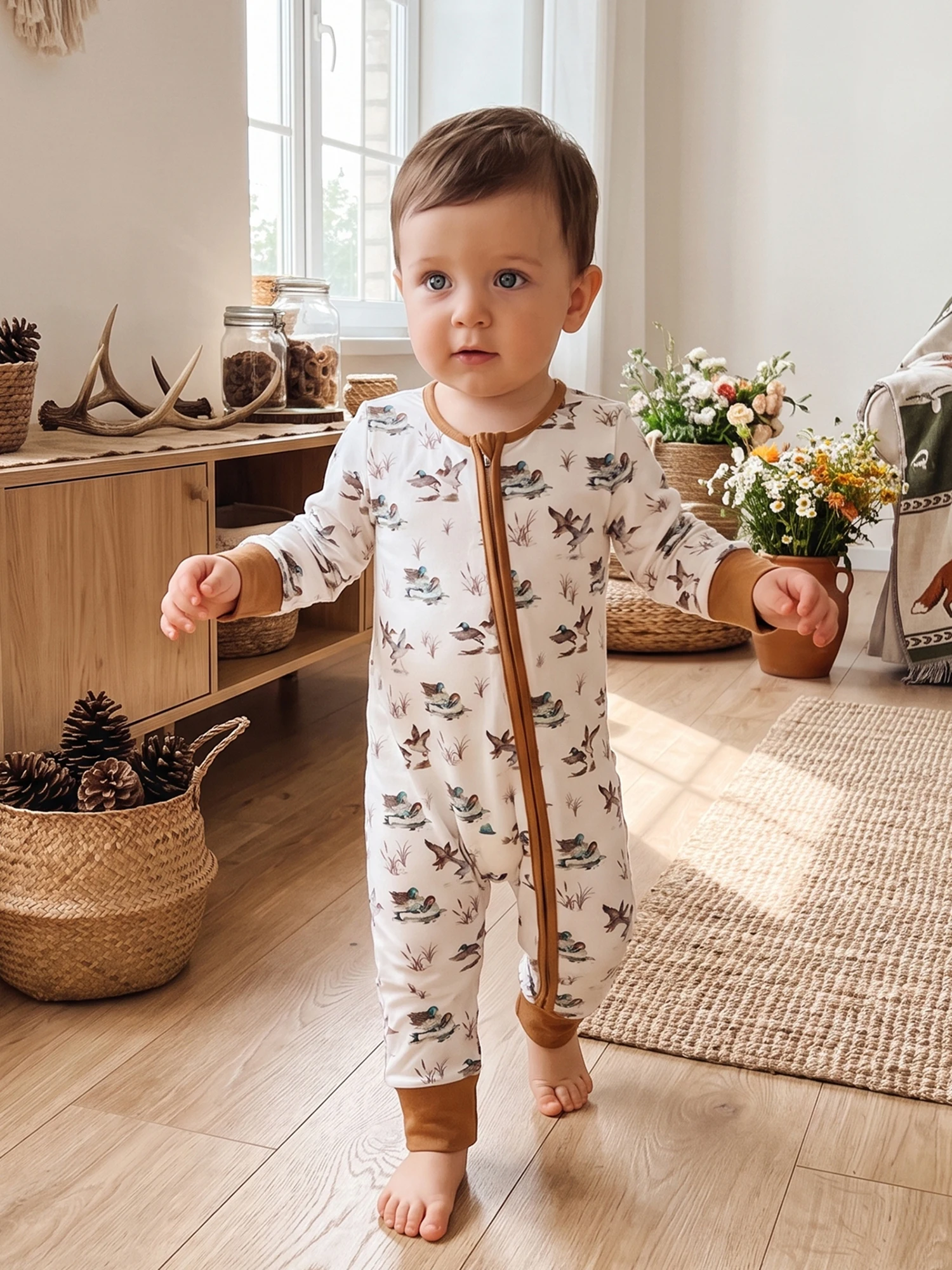 Infant Jumpsuit Duck Fall Mallard - Image 1