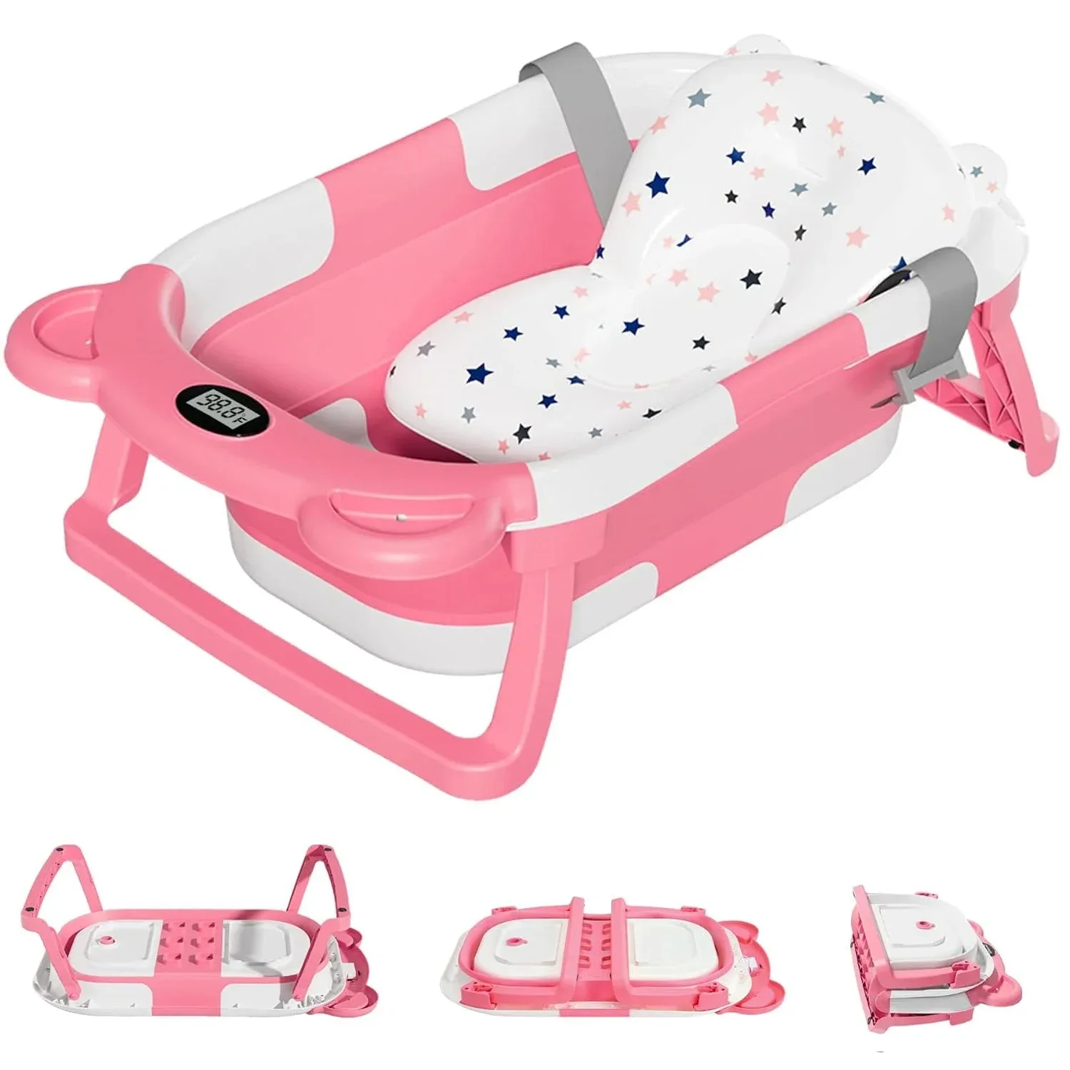 Newborn Collapsible Baby Bathtub Portable Travel Tub - Image 7