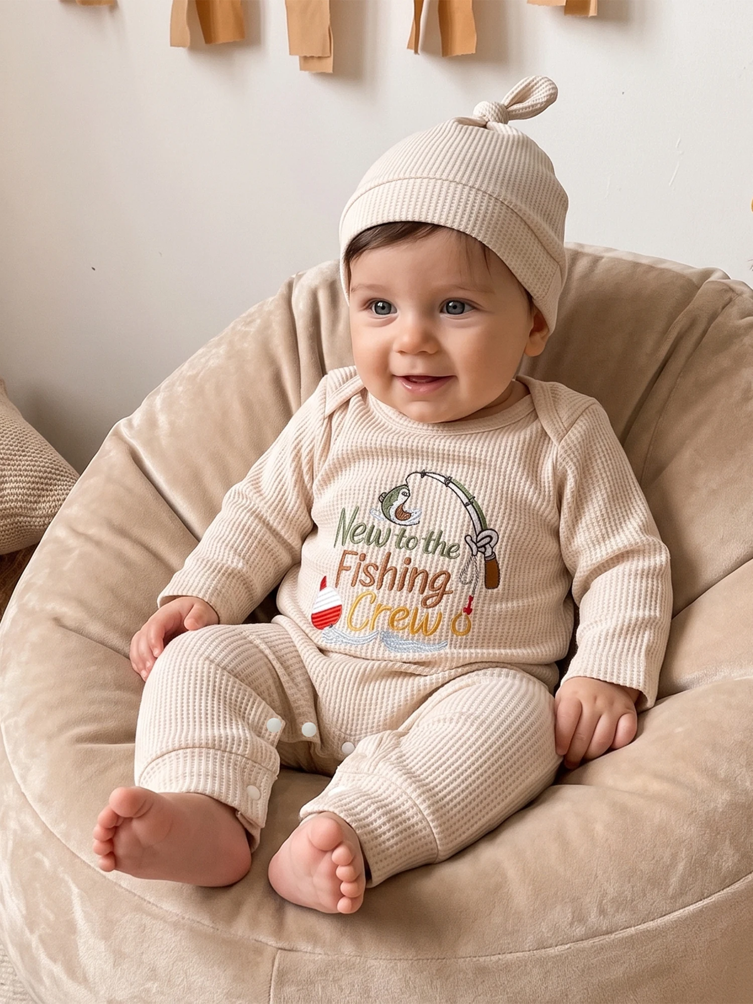 With Beanie Angling Outfit Romper - Image 2