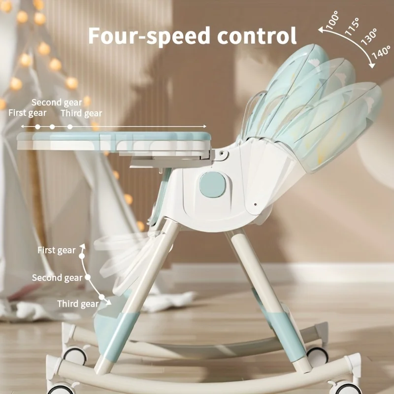 Foldable Kids Multi-functional Dining Chair Adjustable Baby Feeding Chair - Image 4