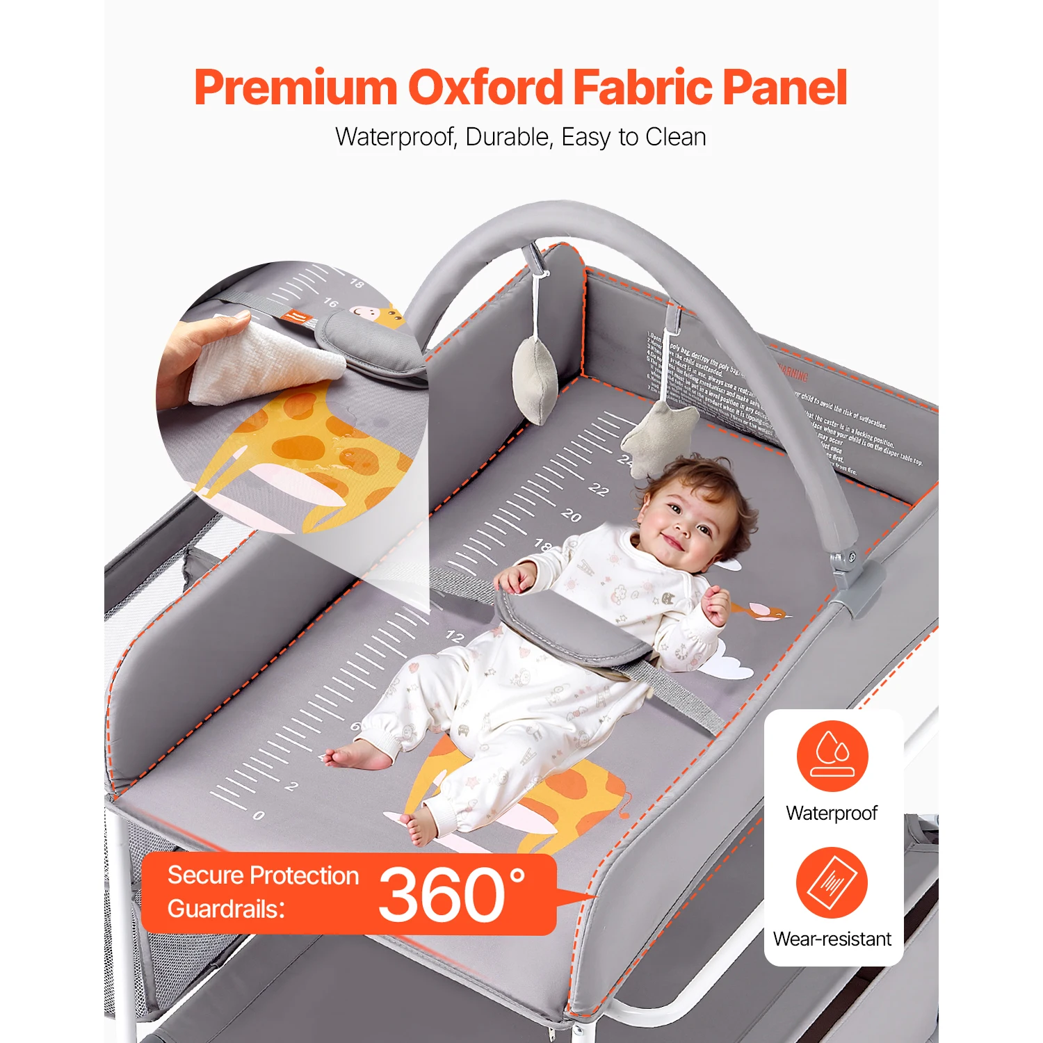 Baby Changing Table Foldable Diaper Change Station - Image 5