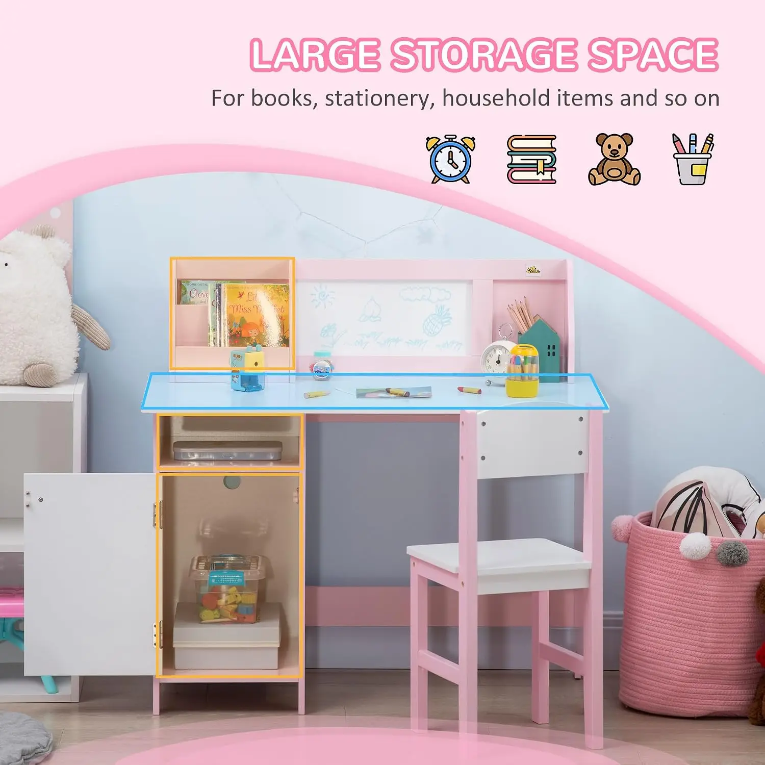 Toddler Desk and Chair Set for Kids - Image 4
