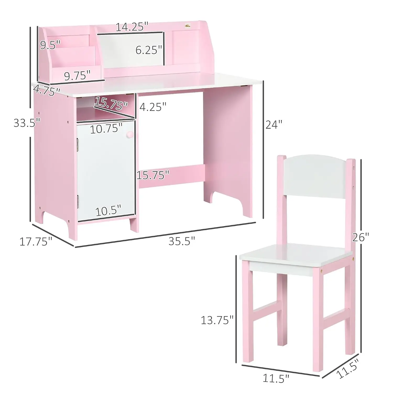 Toddler Desk and Chair Set for Kids - Image 5