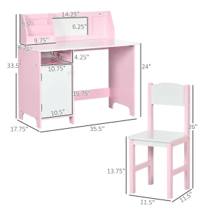 Toddler Desk and Chair Set for Kids - Thumbnail Image 3