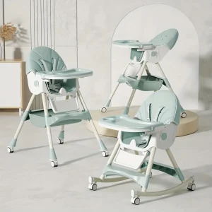 Foldable Kids Multi-functional Dining Chair Adjustable Baby Feeding Chair - Thumbnail Image 8
