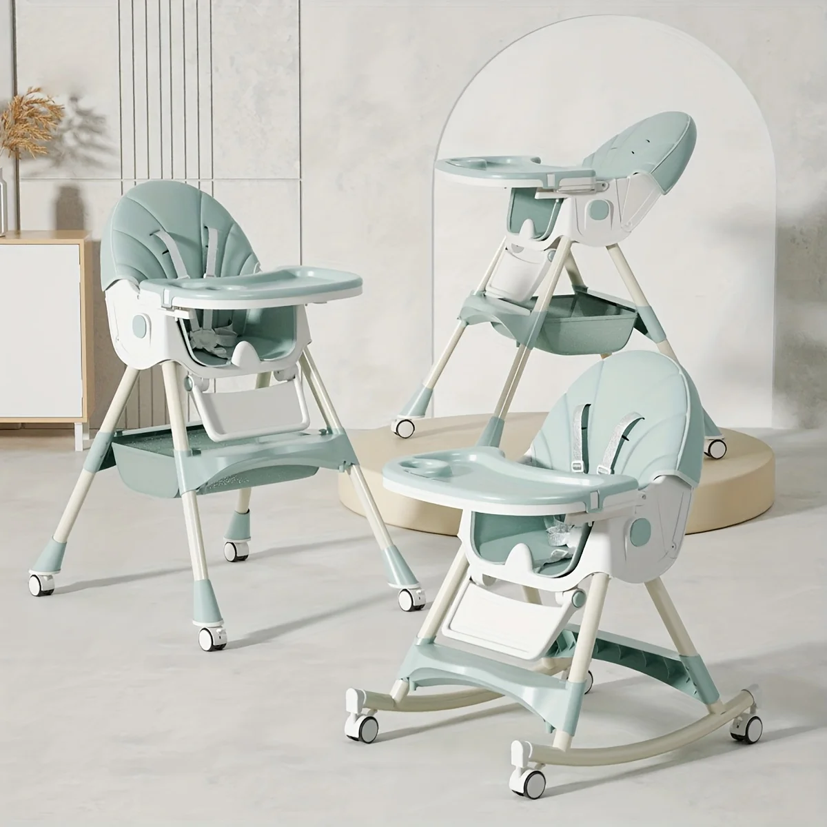 Foldable Kids Multi-functional Dining Chair Adjustable Baby Feeding Chair - Image 8
